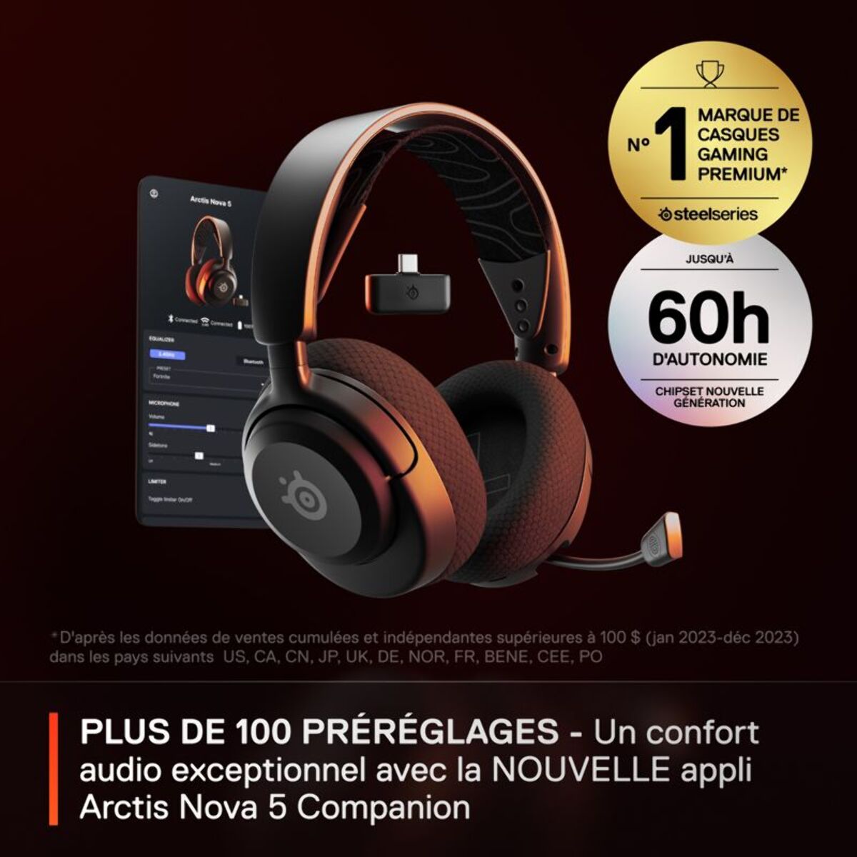 Casque gamer STEELSERIES Arctis Nova 5