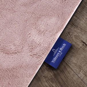 Tapis salon faux uni poils ras, tissé polyester confortable, anano