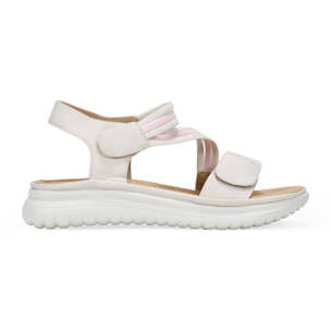 Sandalias deportivas beige con cierre fácil