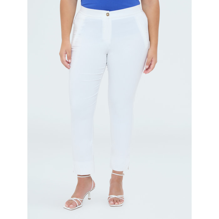 Fiorella Rubino - Pantaloni modello New York - Bianco