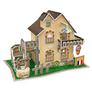 Puzzle 3D WORLD STYLE CLASSIC STYLE FRANCIA Casa con giardino