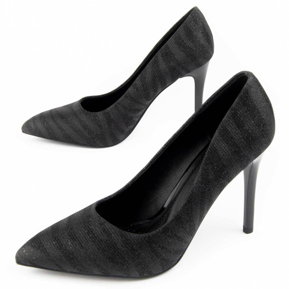 Zapato De Tacón - Negro - Altura: 10 Cm