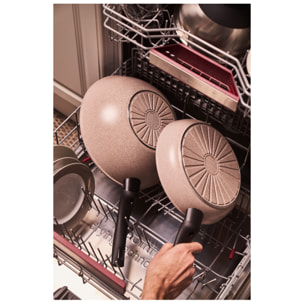 Gril BALLARINI Ledro 28 cm, Aluminium, Revêtement Céramique, Sable