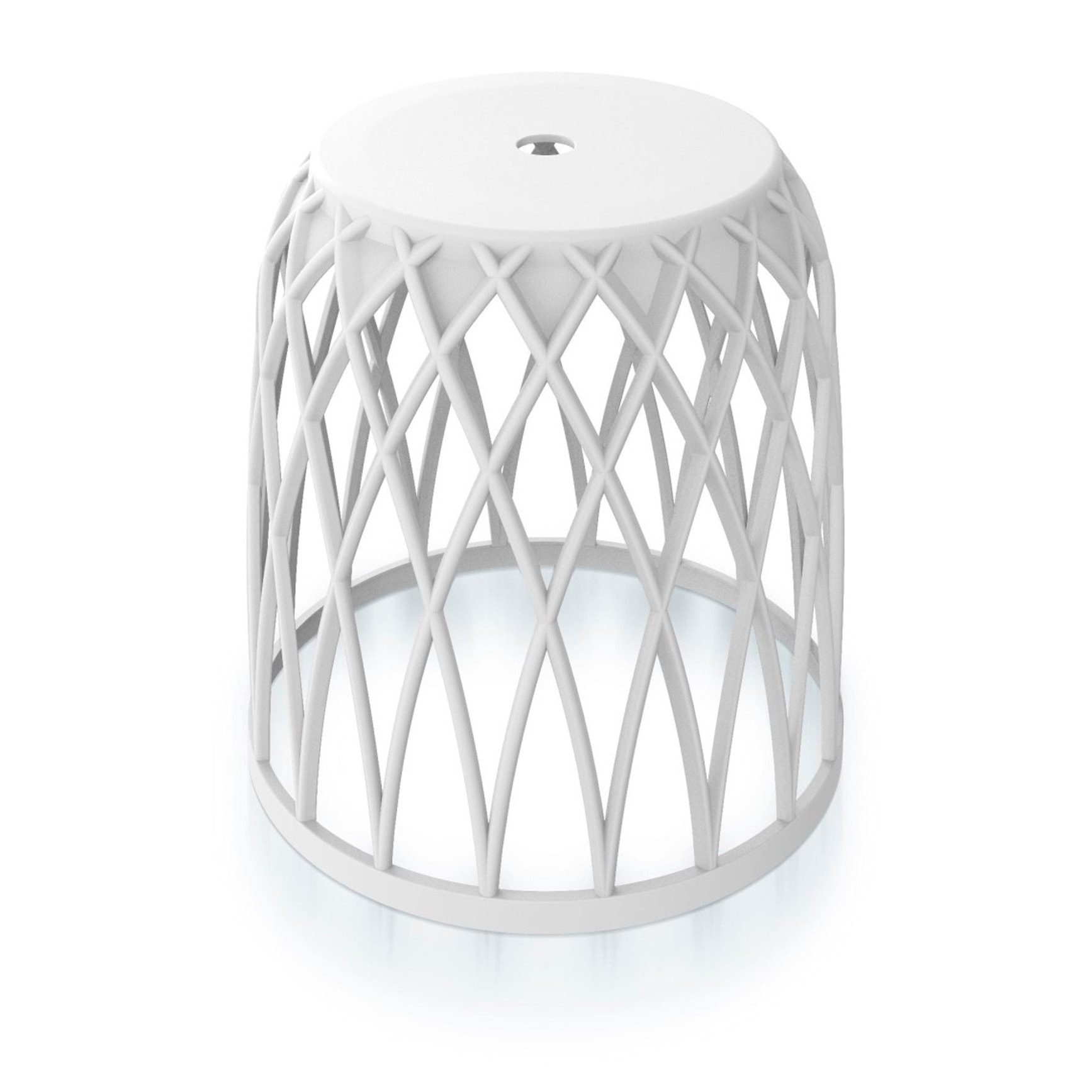 Cesta multifuncional 35l prosperplast uniqubo de plastico en color blanco 39 (largo) x 39 (ancho) x 40 (alto) cm