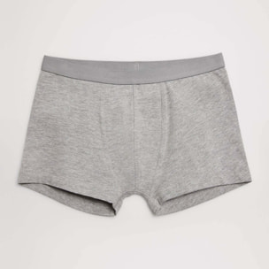 Confezione da 2 boxer in cotone per ragazzi nei colori blu navy e grigio