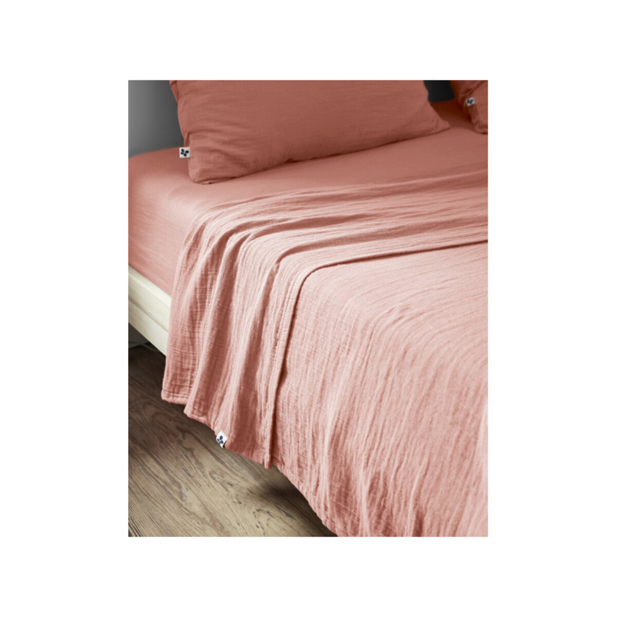 Drap plat en gaze de coton 240 x 300 cm - 11 coloris - GAIA