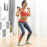 Set Di Bande Di Resistenza Con Accessori Rebainer - Multicolore - Lattice, Tpe E Nylon