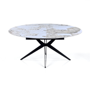 Tomasucci Table extensible rectangulaire/ronde FACT ONICE MARBRE - GRIS