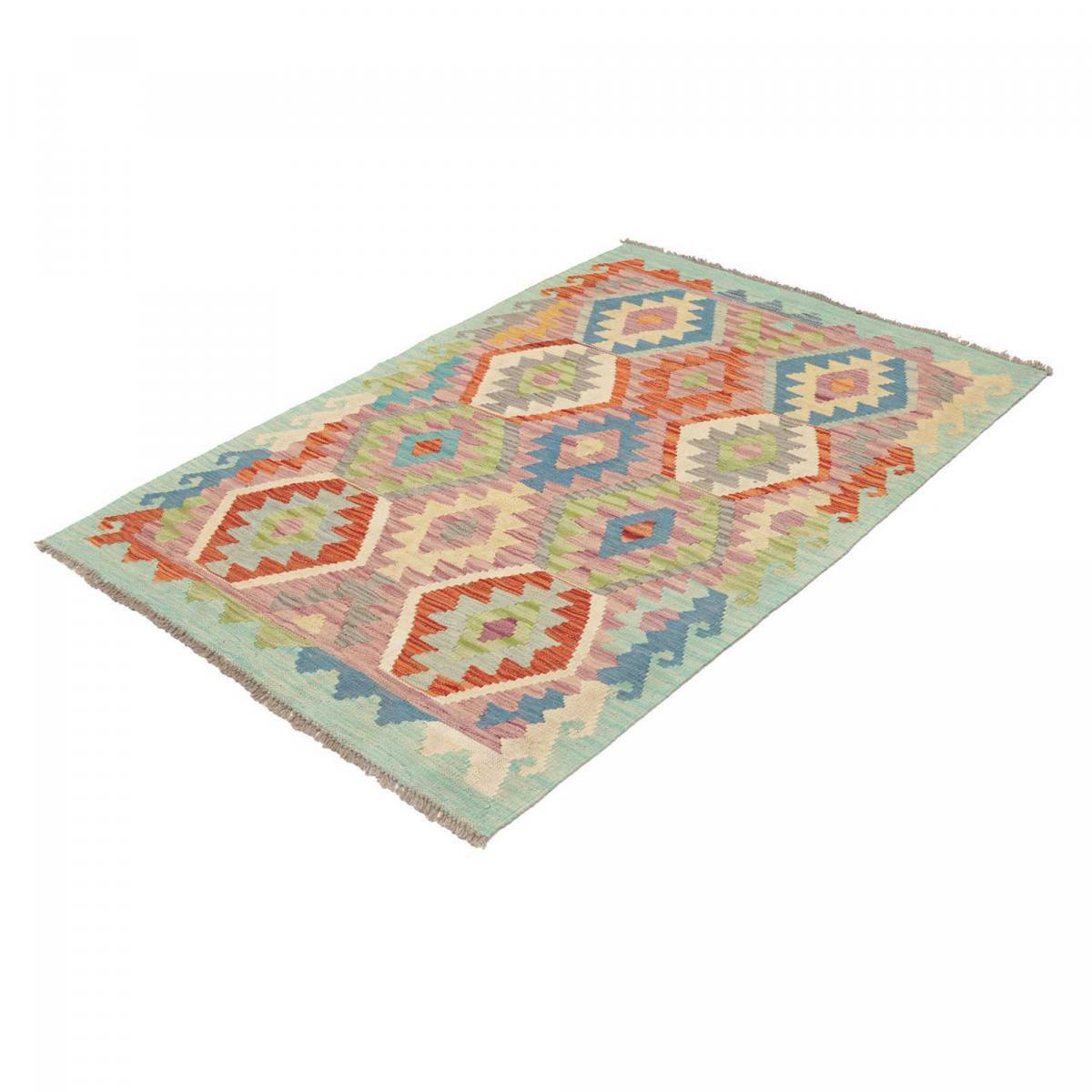 Tapis kilim au motif ethnique, tissé plat authentique, VAZORAR
