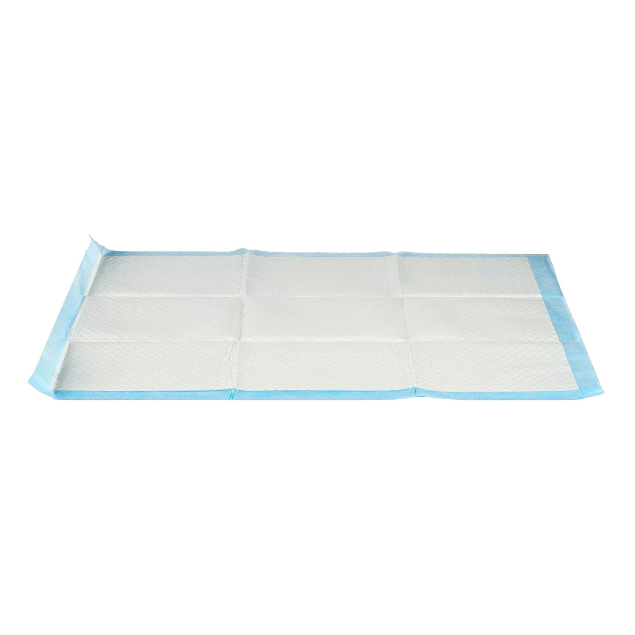 Well home 10u empapadores desechables con adhesivo super absorbentes blanco y azul