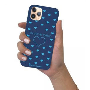 Coque iPhone 11 Pro Max Silicone Liquide Douce bleu nuit Pluie de Bonheur Bleu La Coque Francaise.