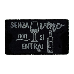 Zerbino Ingresso Casa Antiscivolo In Cocco Scritte Divertenti Senza Vino