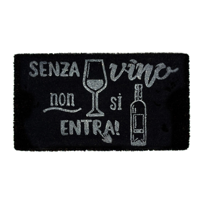 Zerbino Ingresso Casa Antiscivolo In Cocco Scritte Divertenti Senza Vino