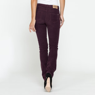 PANTALONE 5 TASCHE MOD. 752 IN VELLUTO STRETCH