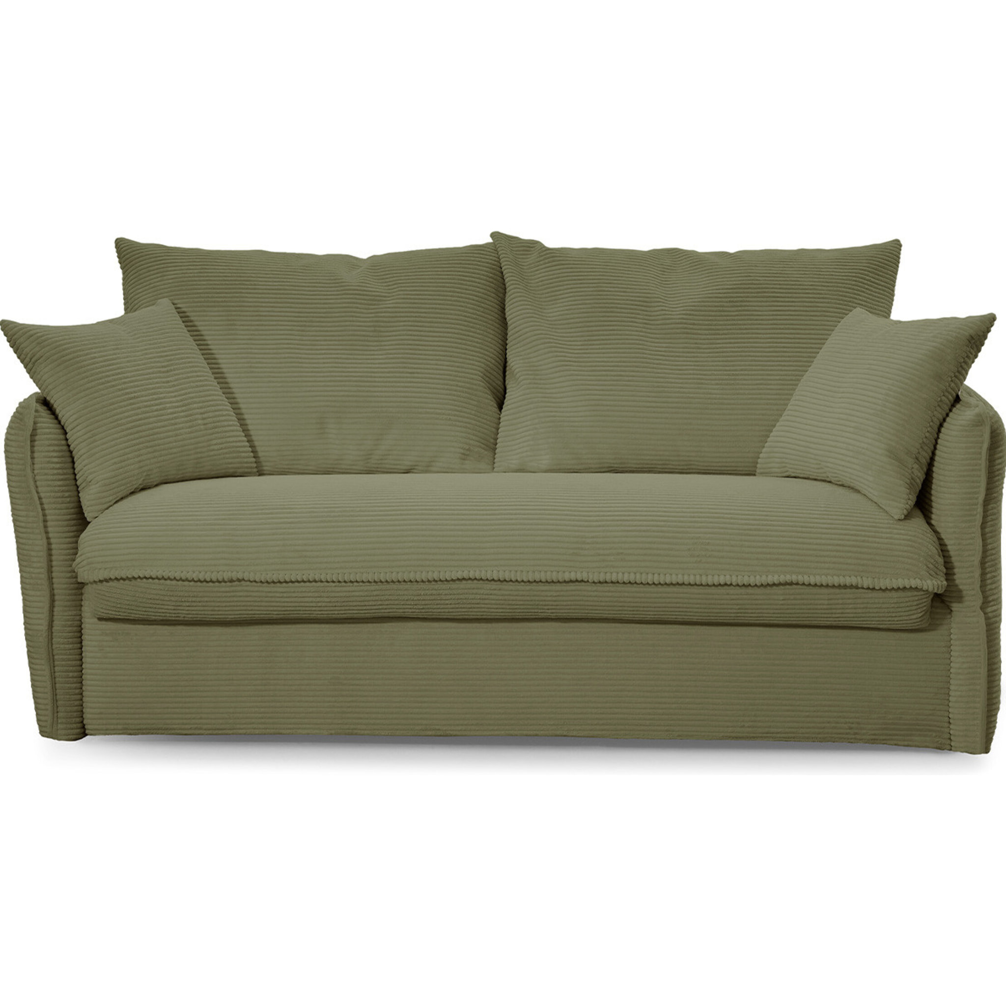 Canapé convertible express 3 places en velours côtelé - GINA