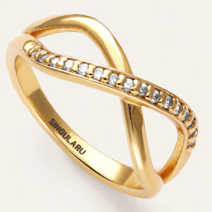 Anello Eterna Sparks Placcato Oro