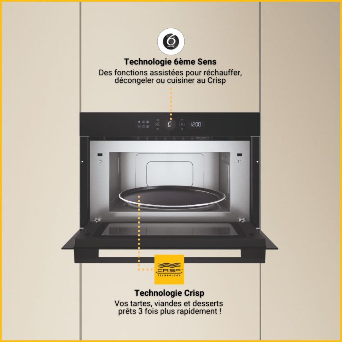 Micro ondes grill encastrable WHIRLPOOL WMD54MBF