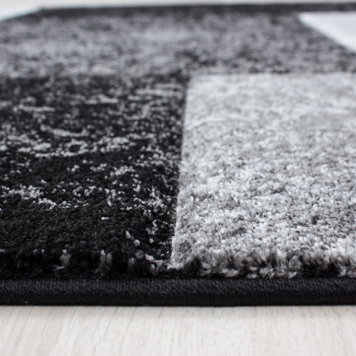 HAWAII - Tapis de salon à motif géométrique noir