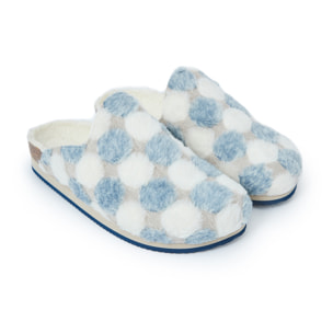 Pantofola Mandèl Celeste