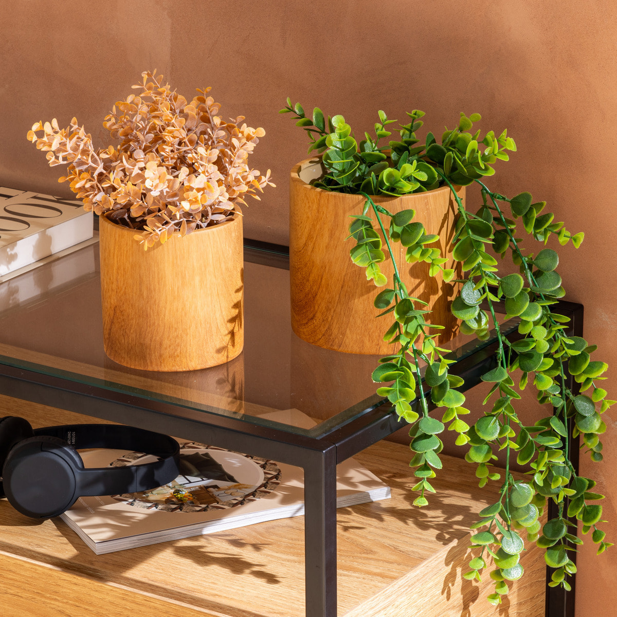 Lot de 2 cache-pots "Sao" D14,4 x H13,4cm