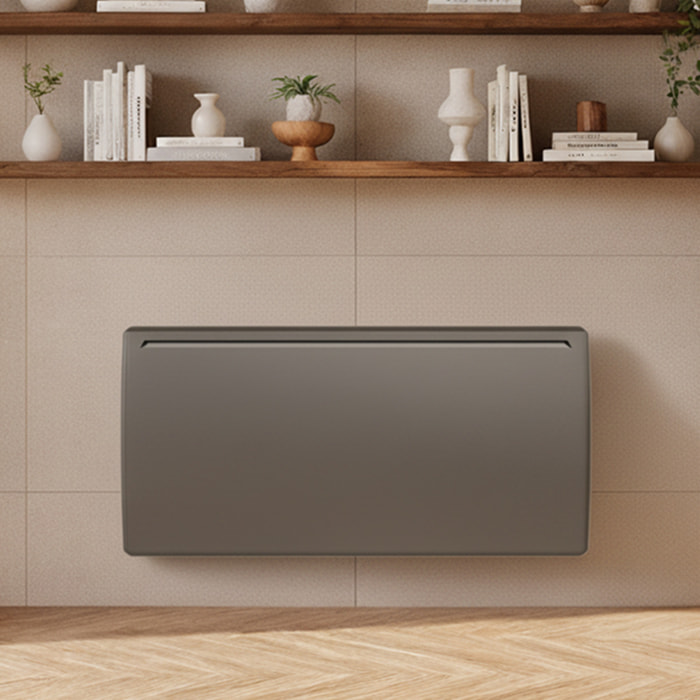 Radiateur a inertie ceramique 2000W Horizontal et bombe Gris