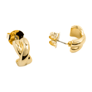 Pendientes acabados en oro amarillo de 18K