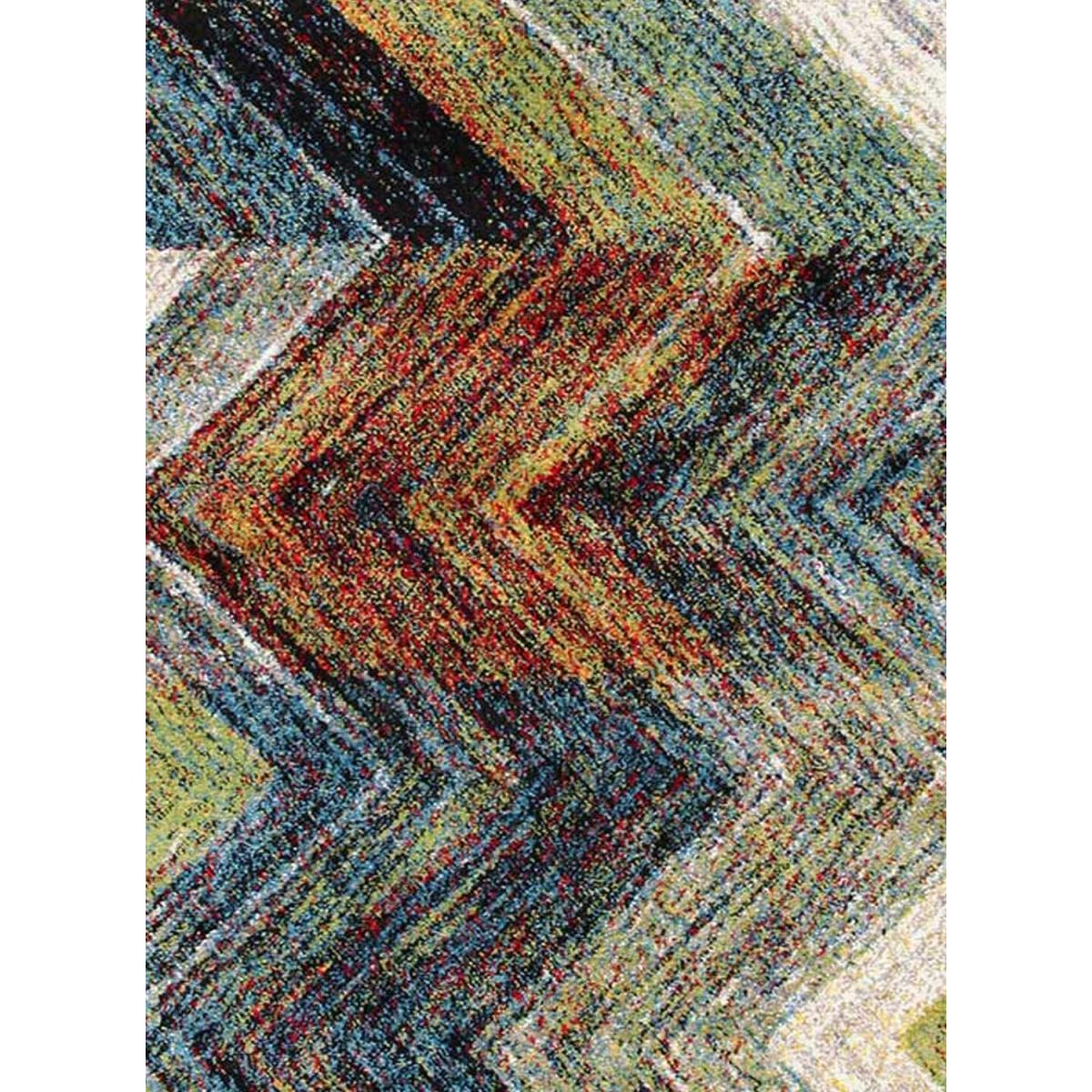 Tapis salon et chambre tissé motif géométrique FICU