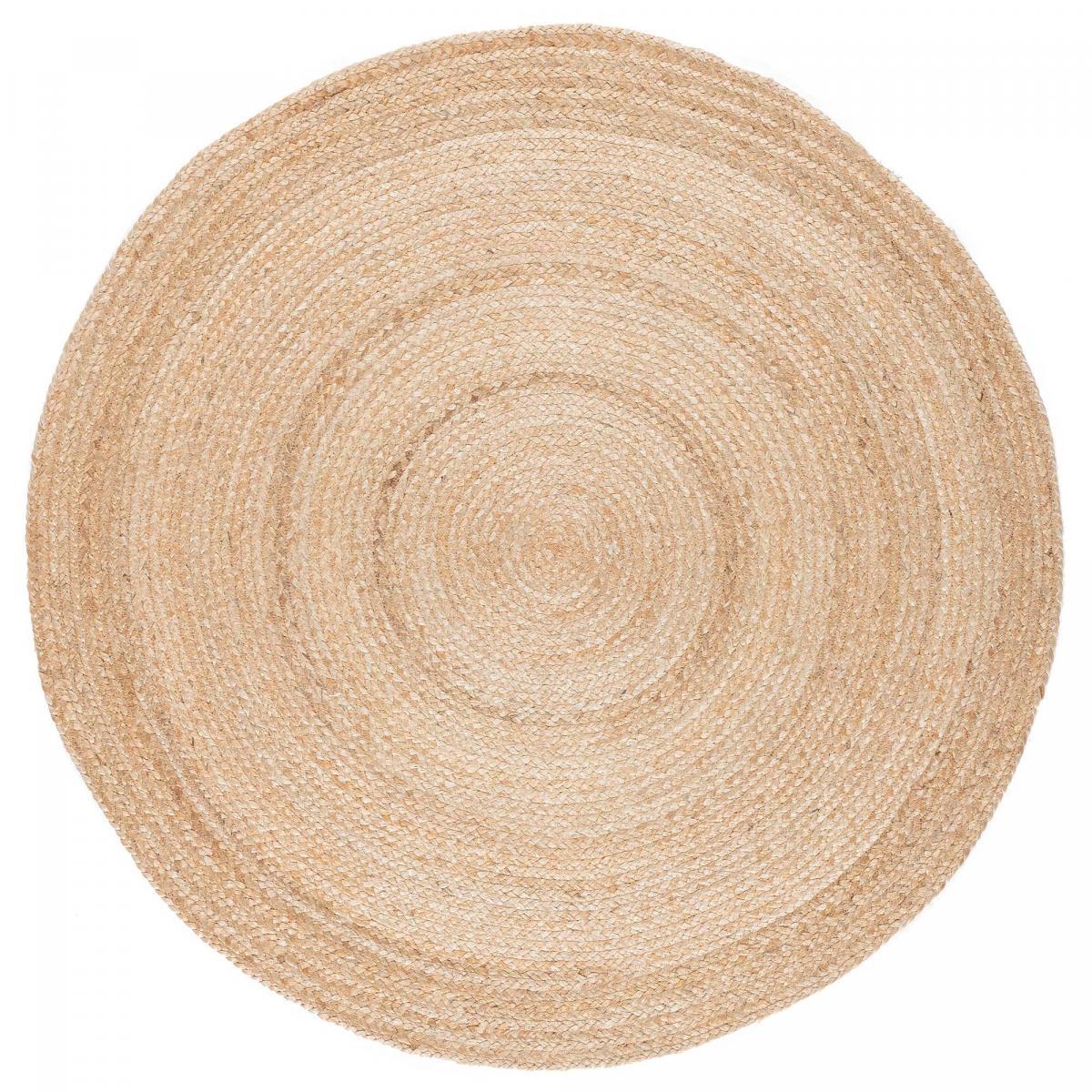 Tapis jute tissé motif faux uni RUJA