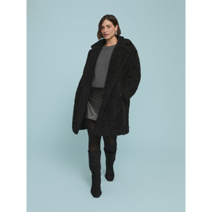 Fiorella Rubino - Minifalda efecto cocodrilo - Negro