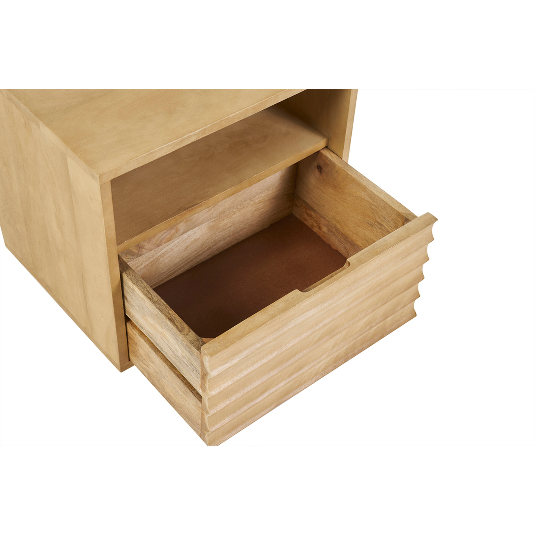 Table de chevet avec tiroir en bois manguier massif MATCHA