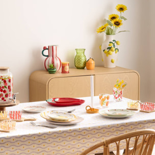 Coupelle fraise Fruity 31x23cm rouge