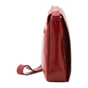 Borsa a tracolla da uomo in vera pelle - Modello False - Made in Italy - 29.0 x 28.0 x 9.0 cm