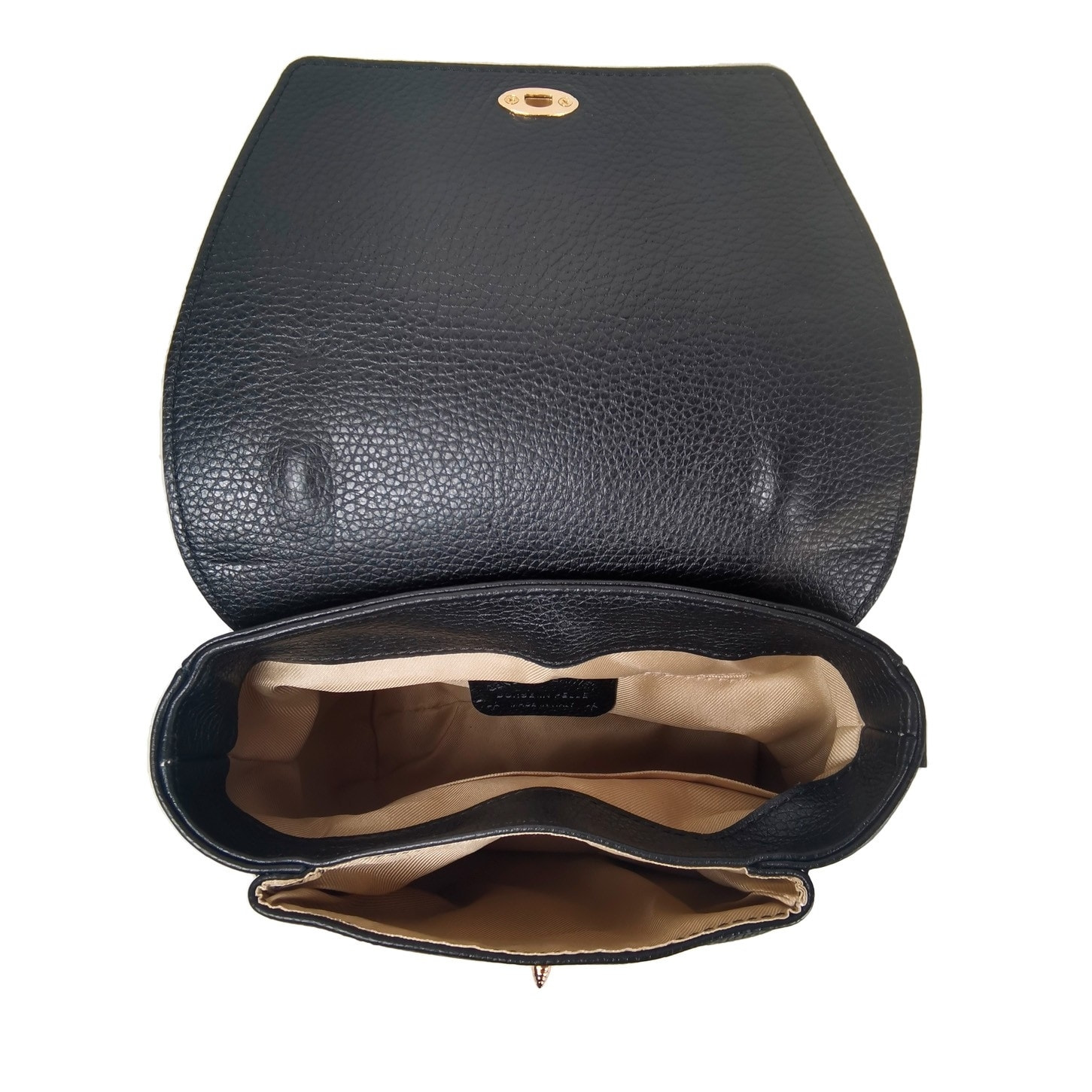 Borse Donna colore Nero-in pelle Made in Italy 22x22x12cm