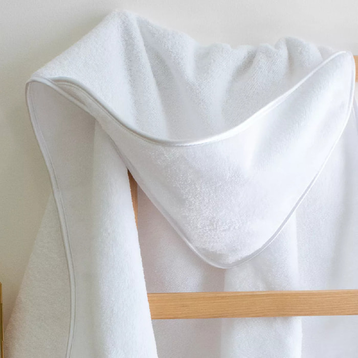Cape de bain Teddy blanc