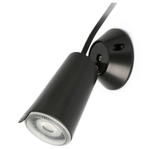 TONI Lampe applique avec piquet noir