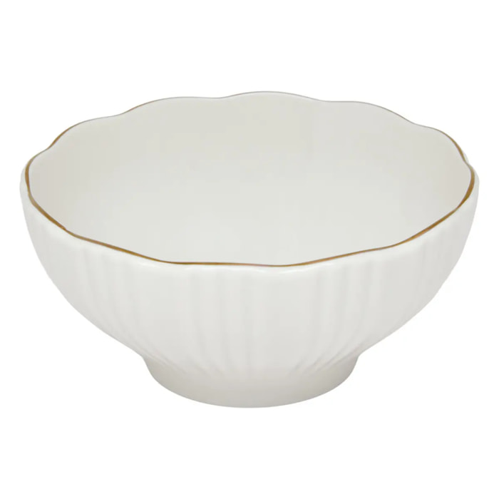 Bol Daphné D.15cm blanc