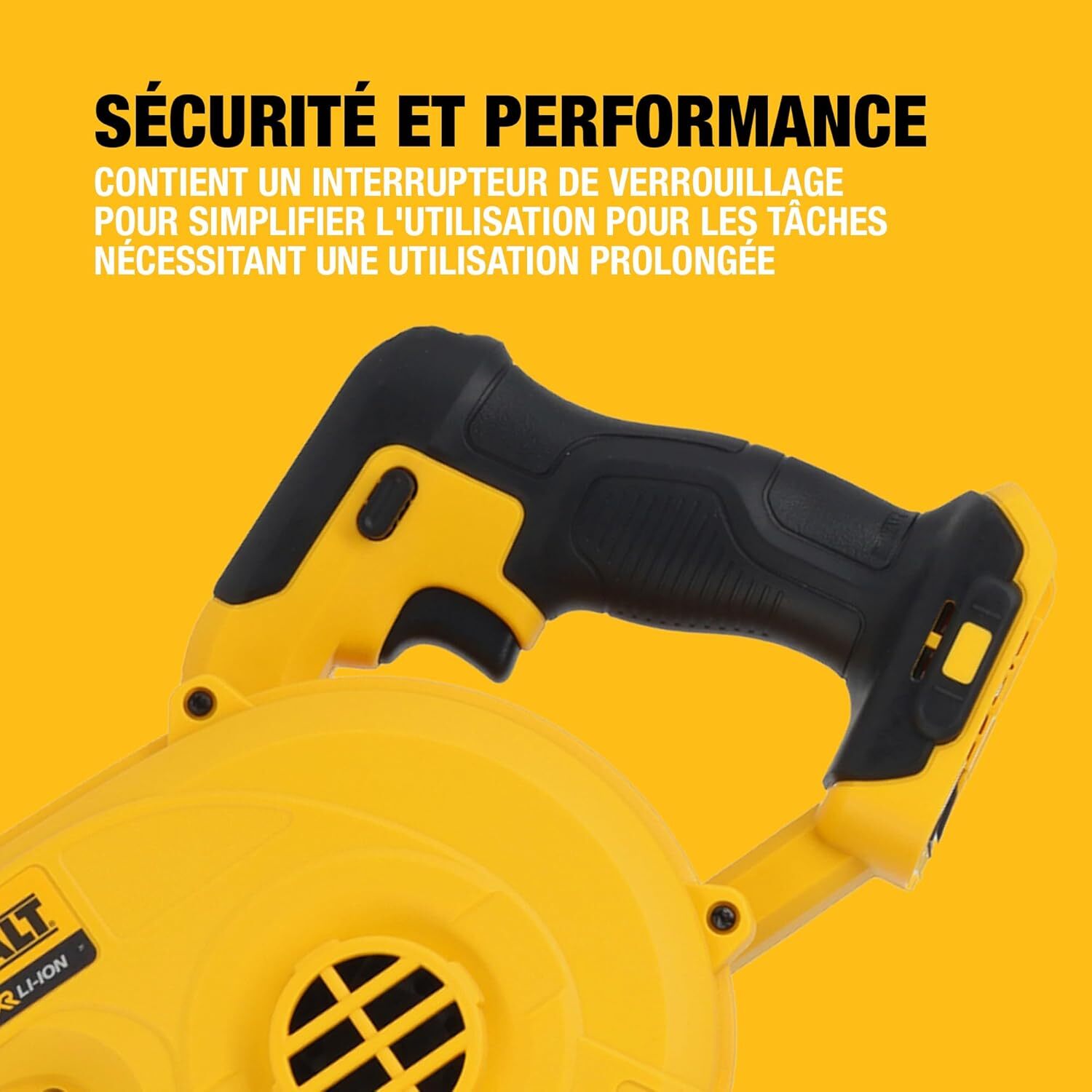 Souffleur compact XR 18 V - Sans batterie ni chargeur - DEWALT - DCV100-XJ