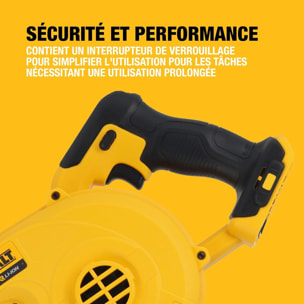 Souffleur compact XR 18 V - Sans batterie ni chargeur - DEWALT - DCV100-XJ