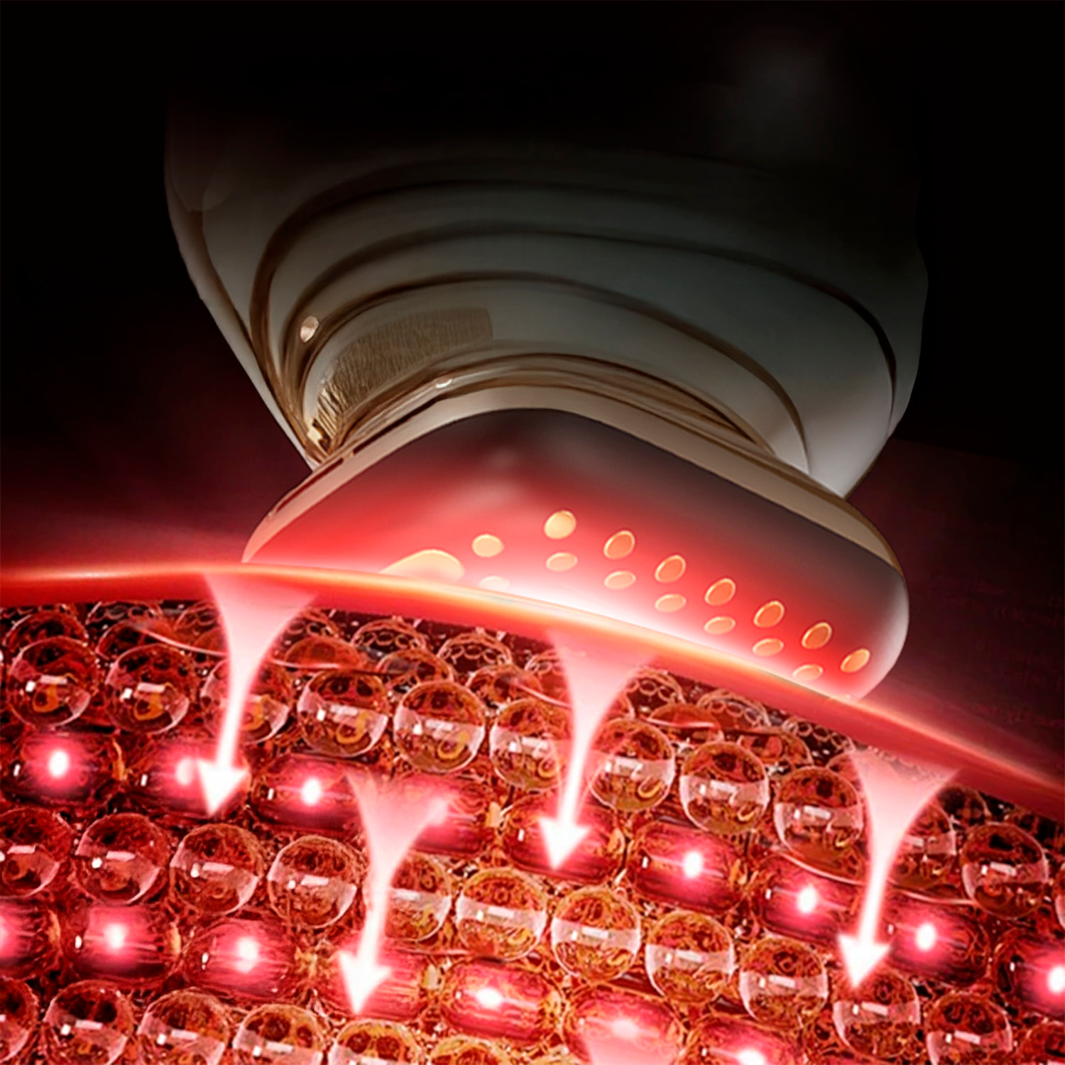 Strumento di bellezza al collagene con 2 modalità d'uso e 3 intensità.