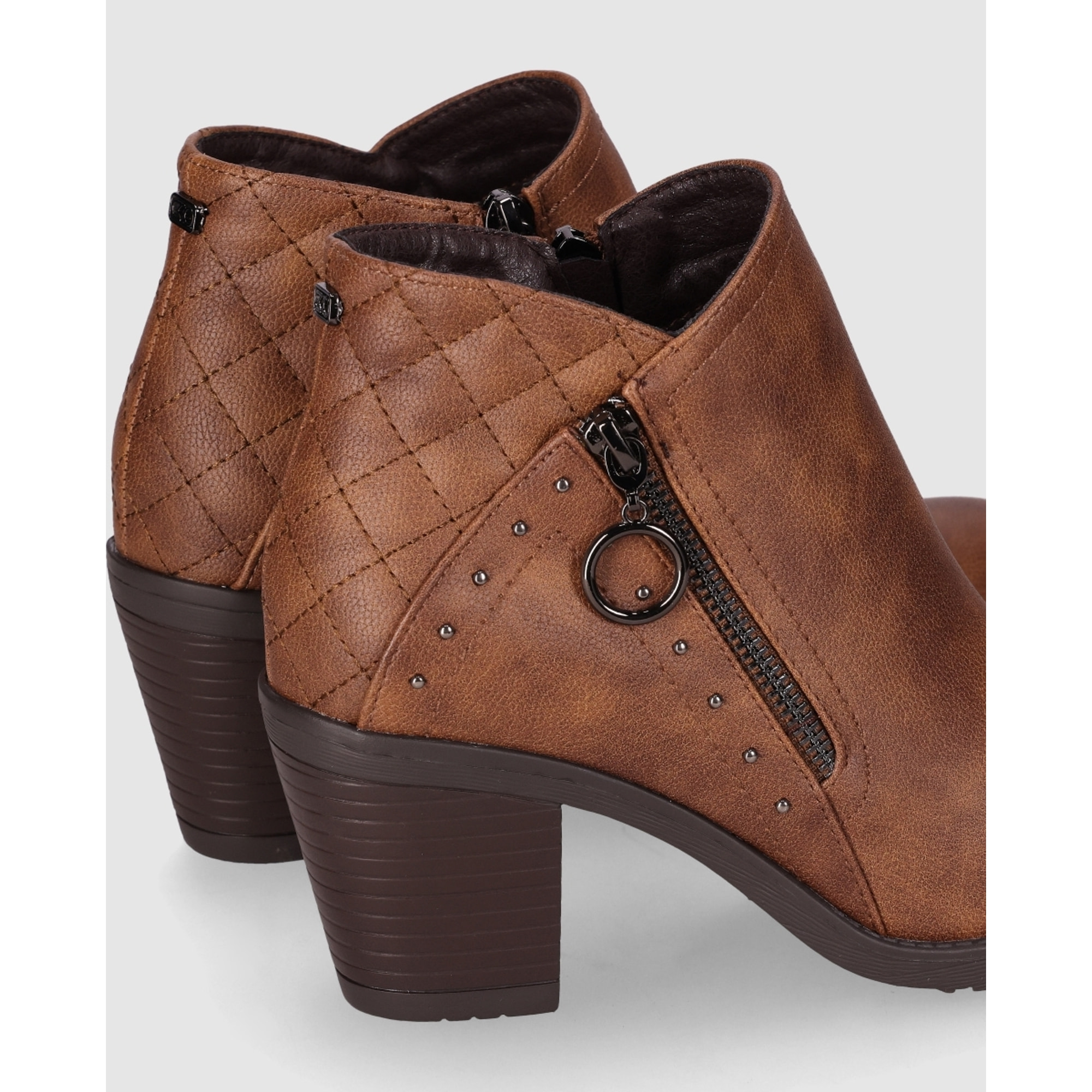 Botines - Cuero/Lg.Brown - Tacón: 7 cm