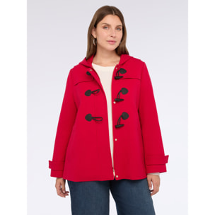 Fiorella Rubino - Chaqueta corta estilo montgomery - Rojo