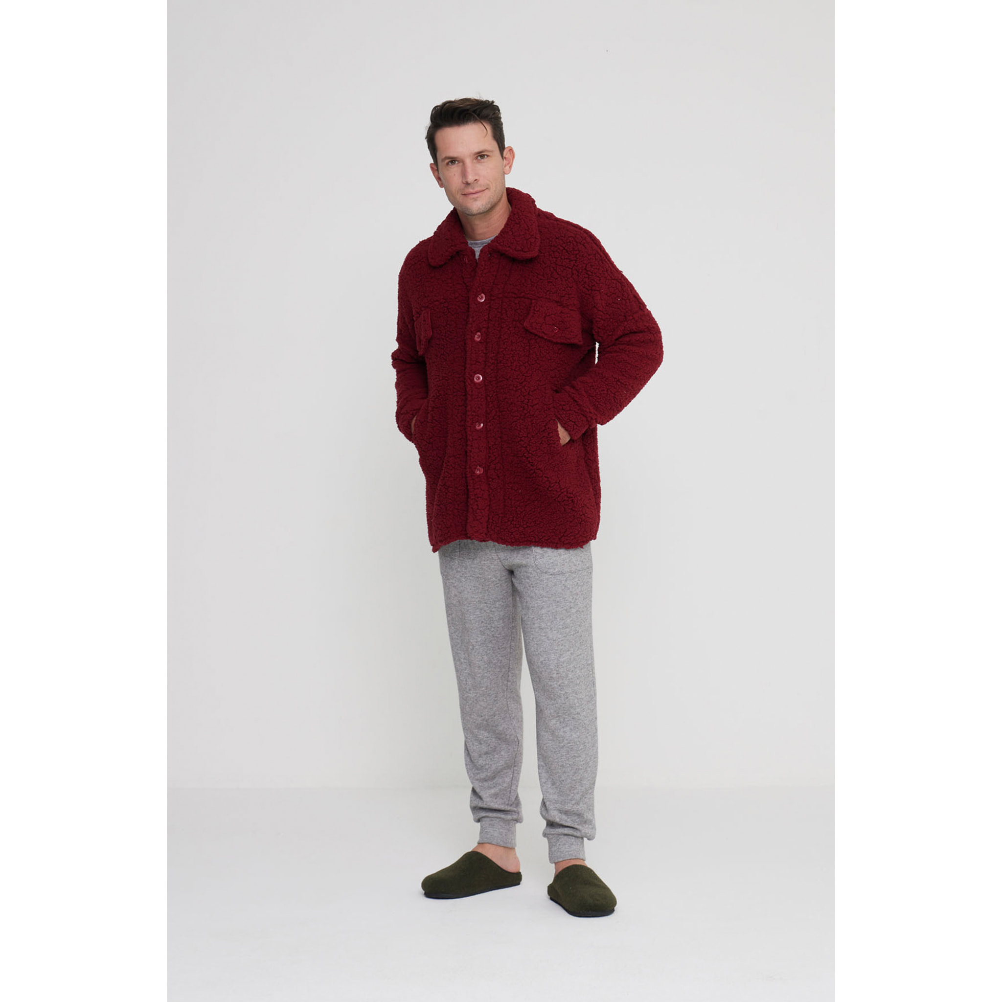 Giacca uomo monty in eco pelliccia con bottoni Noidinotte