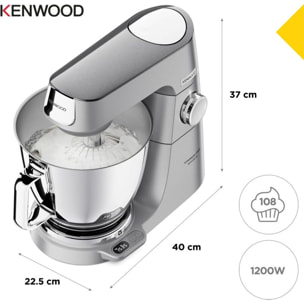 Robot pâtissier KENWOOD KVL85.009SI Titanium Chef Baker XL