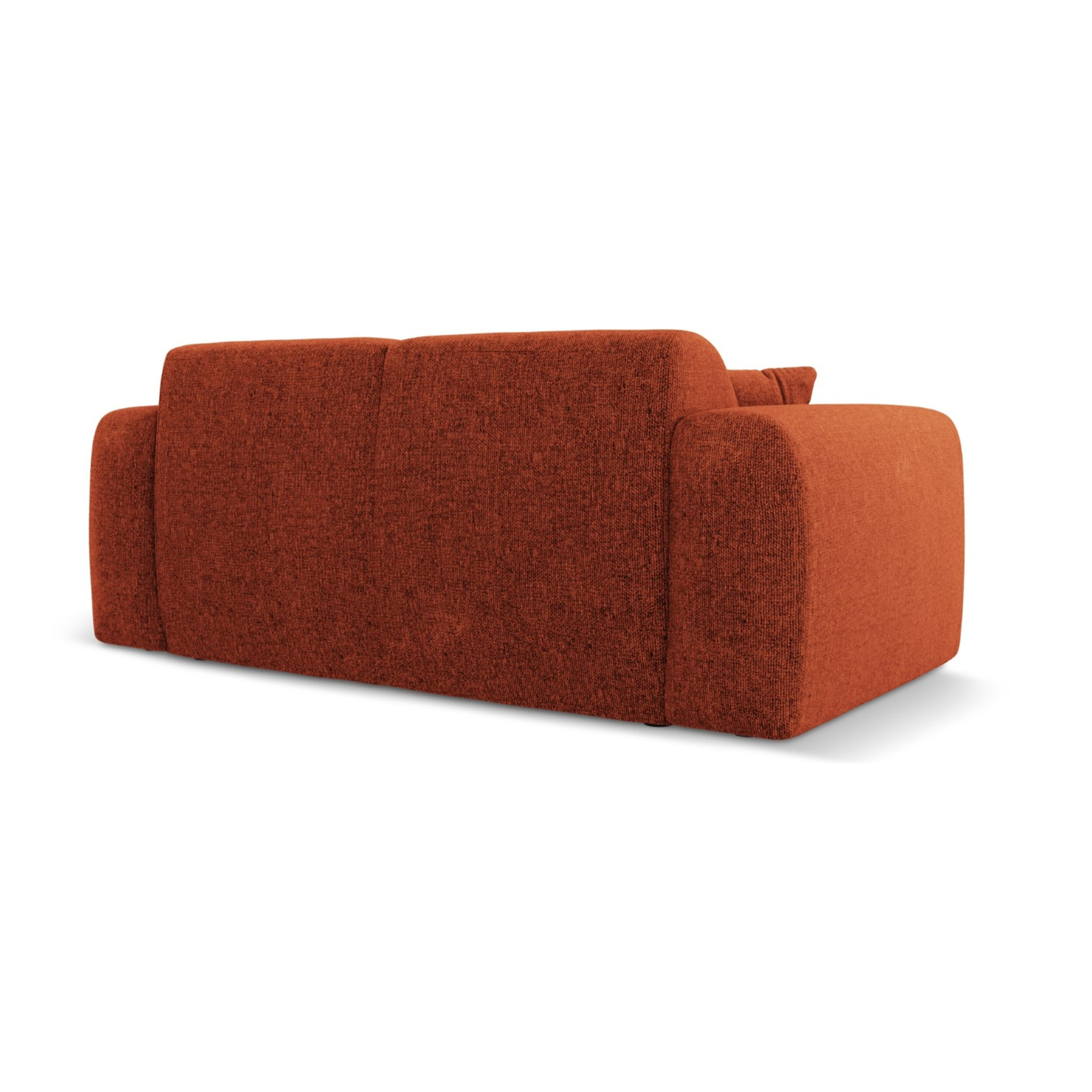 Canapé "Nolio" 2 places en chenille terracotta