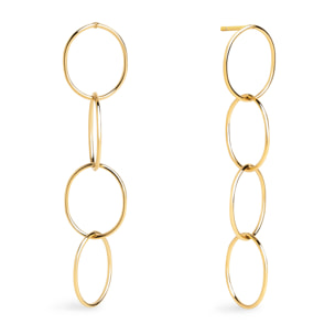 Pendientes Circles & Circles Baño Oro