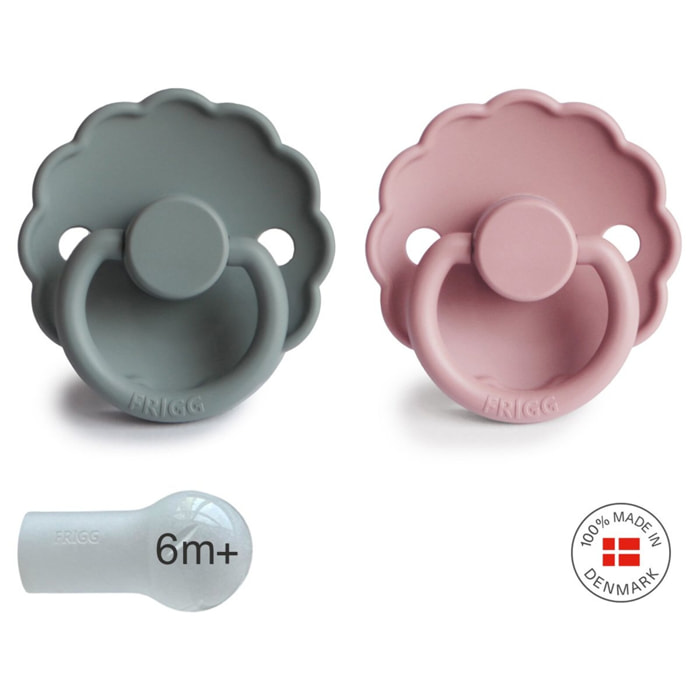 Frigg Pack 2 Chupetes Block Silicona Daisy