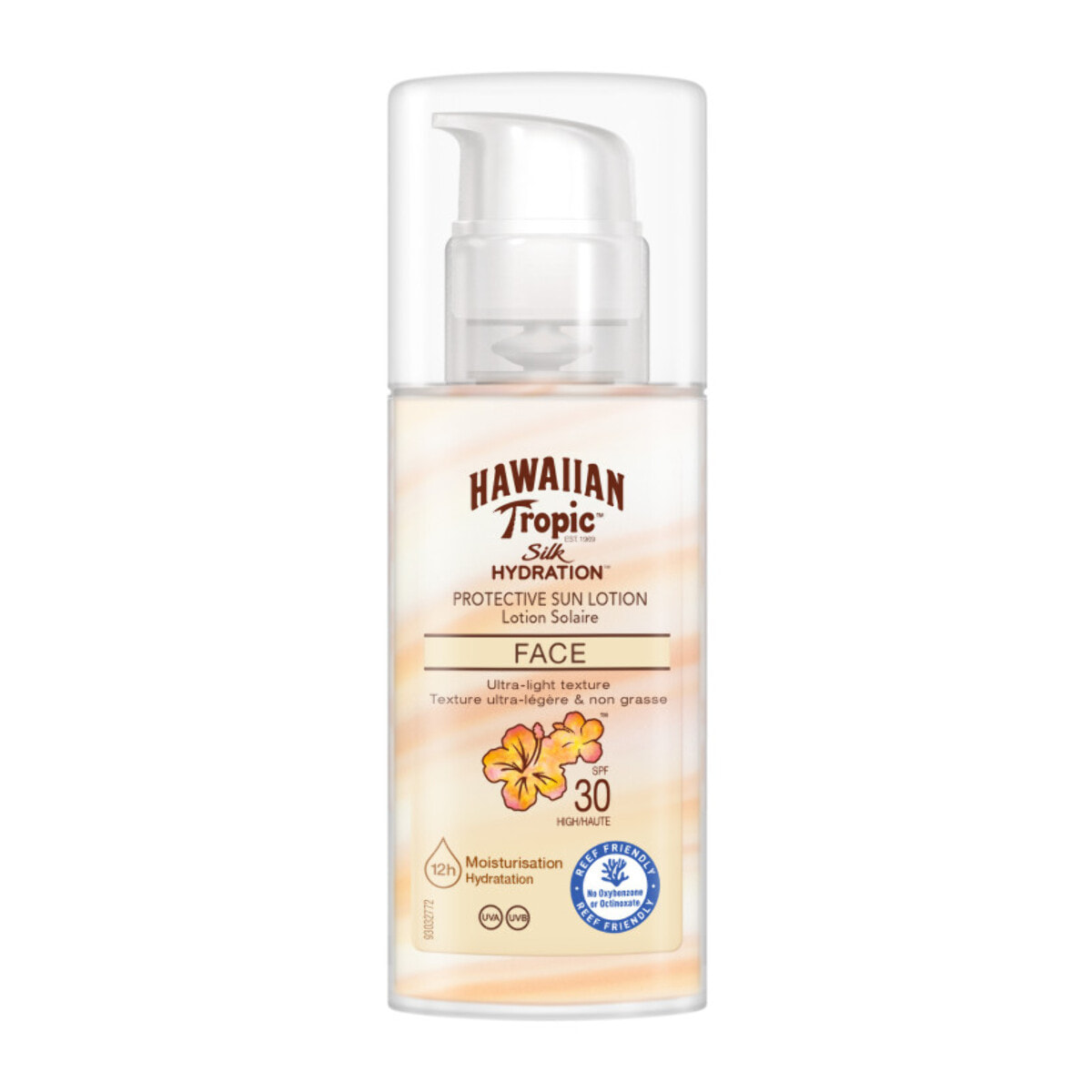 Pack de 2 - Hawaiian Tropic - Lotion protectrice hydratante & légère SPF 30 – Visage - 50 ml