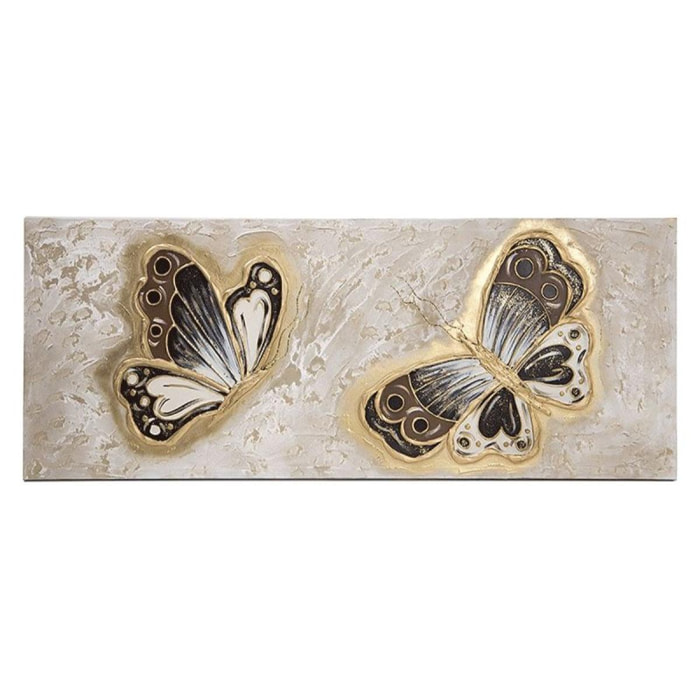 Cuadro artesanal Mariposas Oro