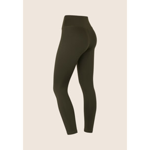 Leggings 7/8 vita alta in poliestere elasticizzato