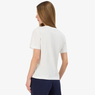 Kappa - T-Shirts & Top Donna Bianco - Logo Gamino